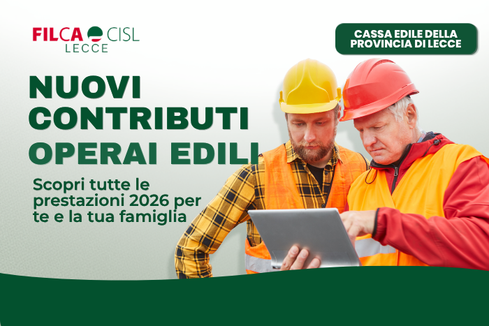 Contributi operai edili 2026